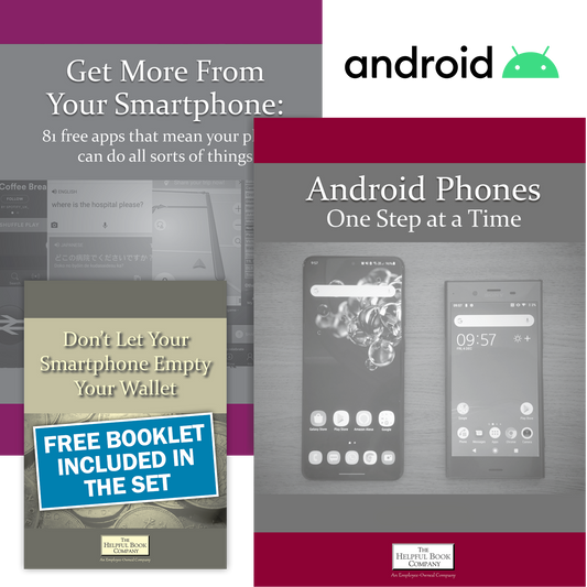 et of two books about how to use your Android Phone and a free booklet.