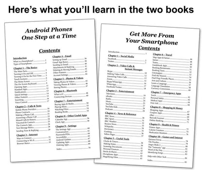 Contents pages for the Android Books.