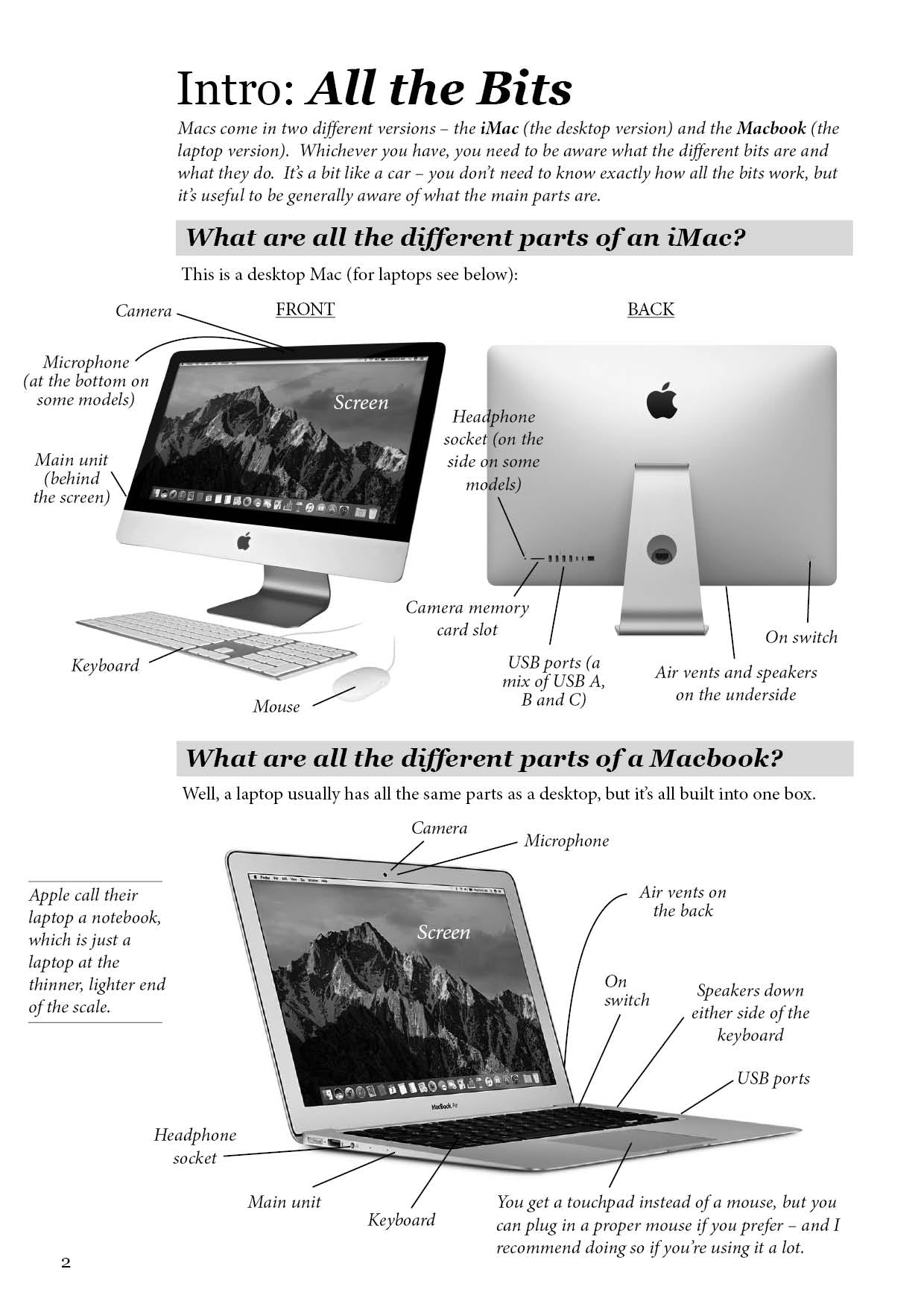 Apple Macs One Step at a Time Sample page