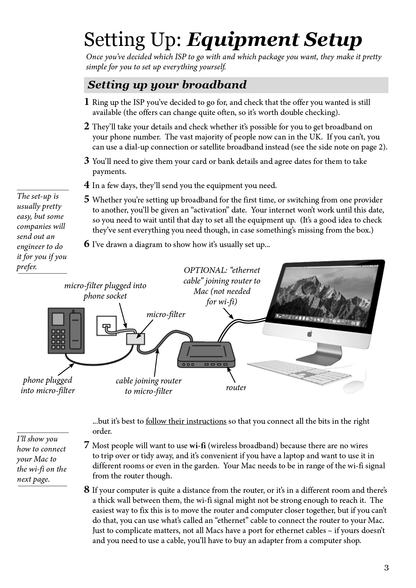 The Internet on Apple Macs One step at a time sample page
